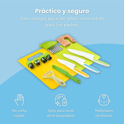 Kit de Cocina Montessori 13 Piezas - Niño Feliz