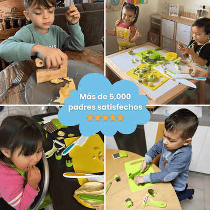 Kit de Cocina Montessori 13 Piezas - Niño Feliz