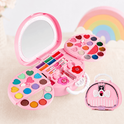 Kit de Maquillaje Infantil con Espejo y Bolsa - Niño Feliz