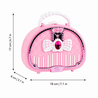 Kit de Maquillaje Infantil con Espejo y Bolsa - Niño Feliz