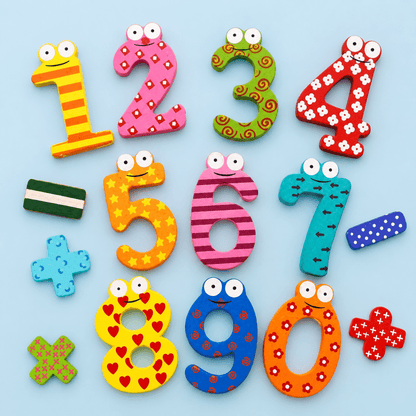 Letras Magnéticas De Madera Para Aprender El Abecedario - Niño Feliz