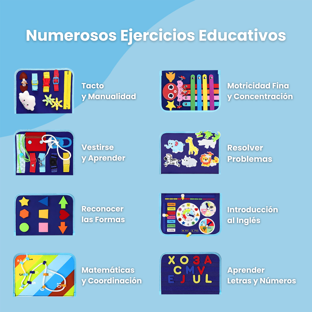 Libro de Actividades Montessori - Niño Feliz