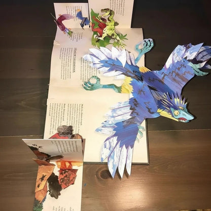 Libro Pop-Up 3D de Dinosaurios para Niños - Niño Feliz
