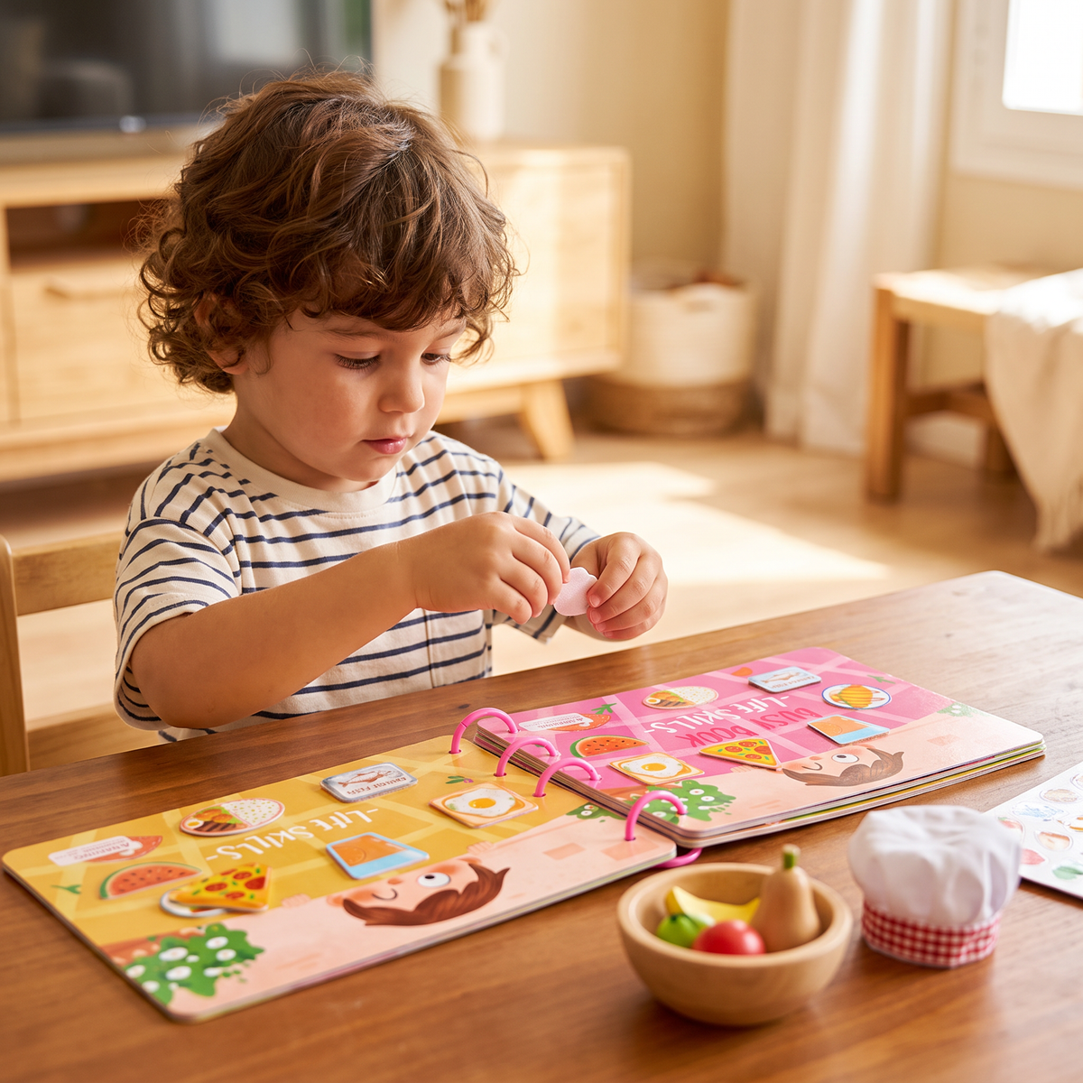 Libro educativo Montessori para aprender sobre el mundo laboral