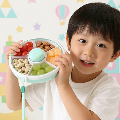 Lonchera Infantil Para Snacks Con 5 Compartimentos - Niño Feliz