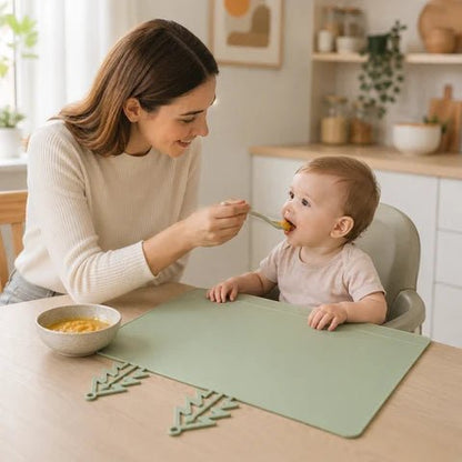Mantel Individual de Silicona para Niños - Niño Feliz