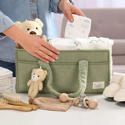 Canasta de almacenamiento para pañales y artículos del bebé