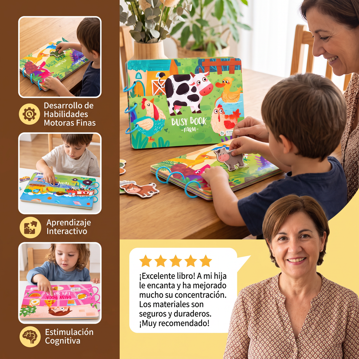 Página educativa sobre profesiones para aprendizaje infantil