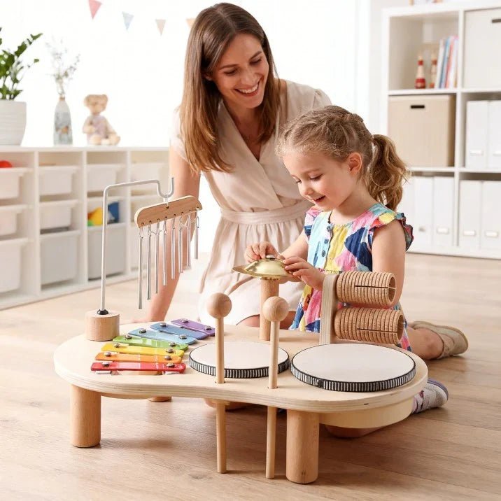 Set De Juguetes Musicales De Madera Montessori - Niño Feliz