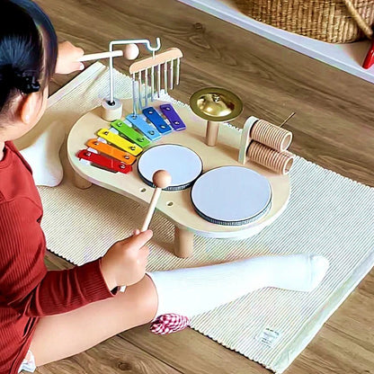 Set De Juguetes Musicales De Madera Montessori - Niño Feliz