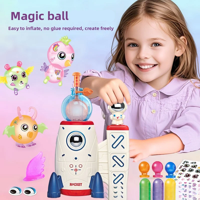 Set Para Crear Figuras Con Globos Juego Creativo - Niño Feliz