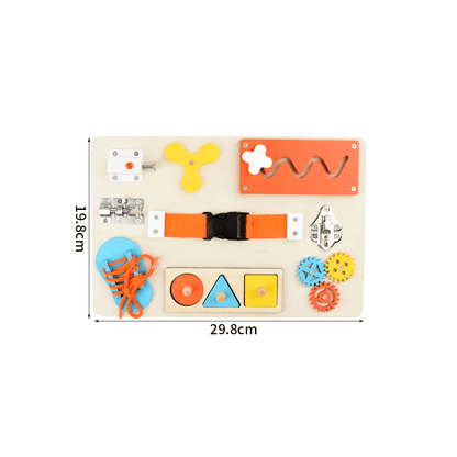 Tablero Montessori De Madera Para Niños - Niño Feliz