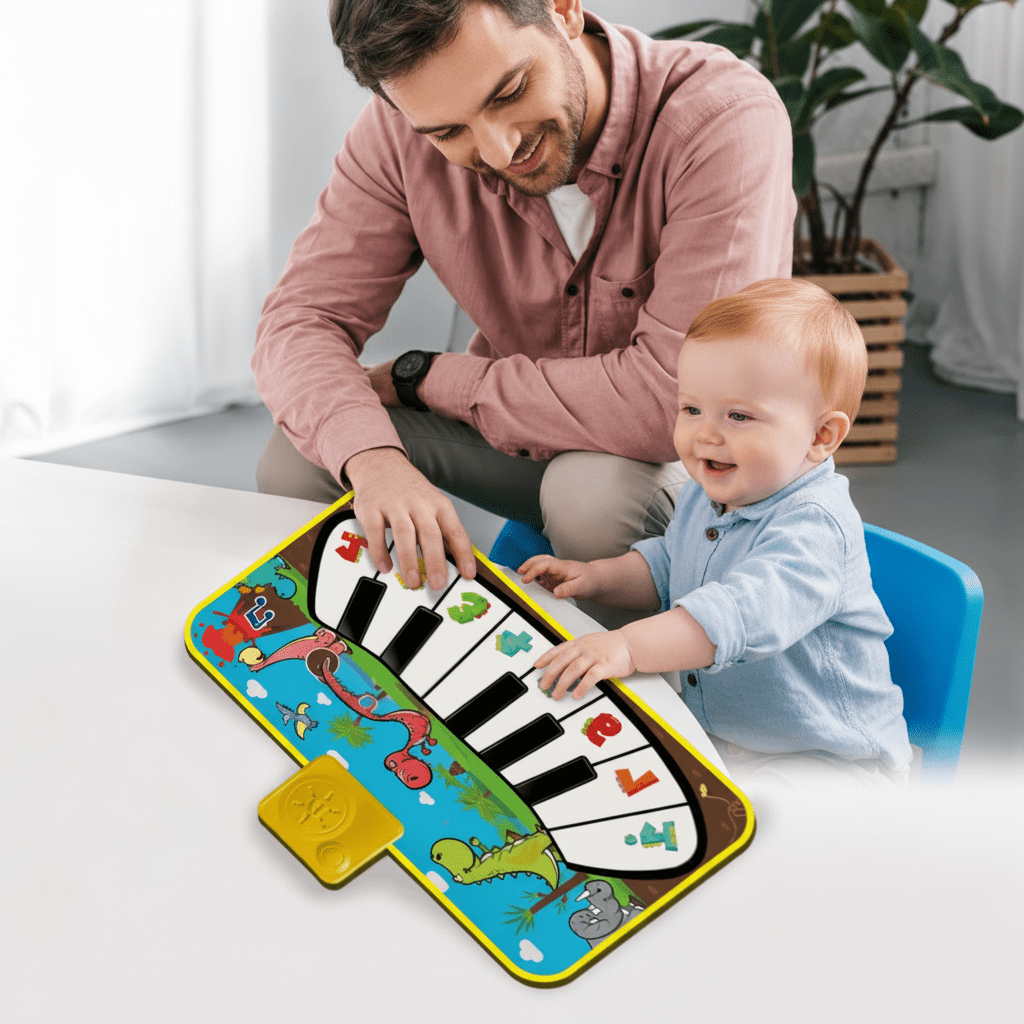 Tapete Musical De Piano Para Bebé Con Modos De Juego - Niño Feliz
