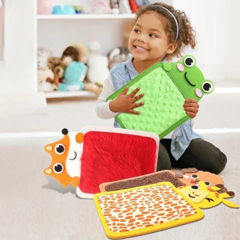 Tapetes Sensoriales De Animales Para Niños - Niño Feliz