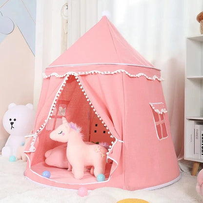 Tipi infantil plegable mostrado compacto y listo para transportar