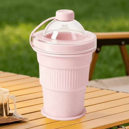 Vaso Plegable De Silicona Para Bebidas 325 ml - Niño Feliz