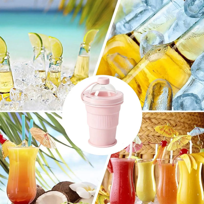 Vaso Plegable De Silicona Para Bebidas 325 ml - Niño Feliz
