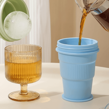 Vaso Plegable De Silicona Para Bebidas 325 ml - Niño Feliz