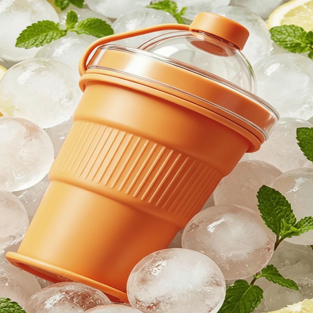 Vaso Plegable De Silicona Para Bebidas 325 ml - Niño Feliz